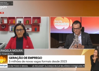 Ministro do Trabalho destaca crescimento de empregos no RN em entrevista à repórter da TCM