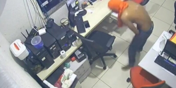 Câmeras registram furto a comércio de laticínios na Avenida Francisco Mota, em Mossoró