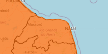 Inmet emite alerta de chuvas intensas para esta quinta (12) em todo o RN